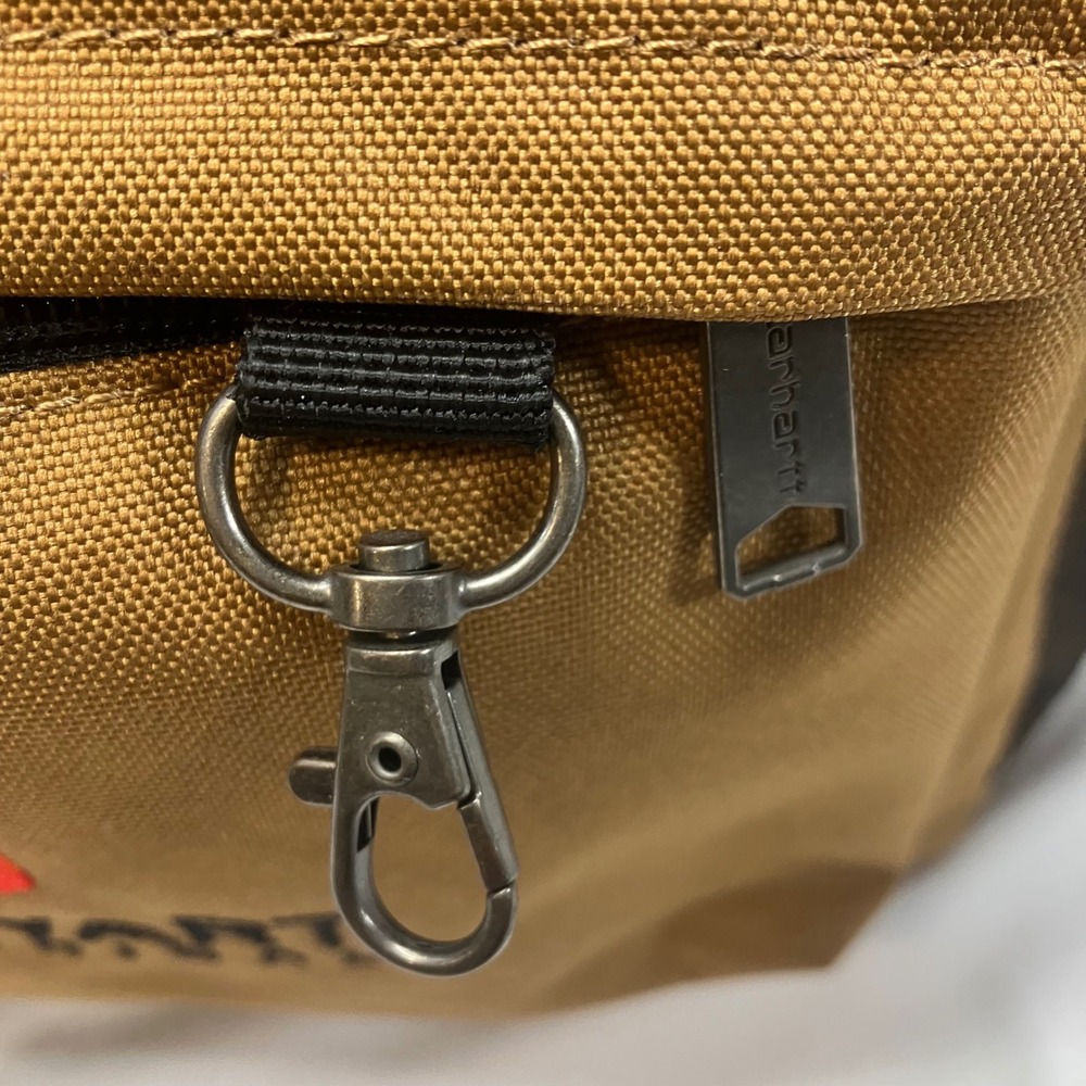 Carhartt Brown Canvas Backpack Stalwart Mechanical Embroidered Work Bag Utility - Picture 11 of 12